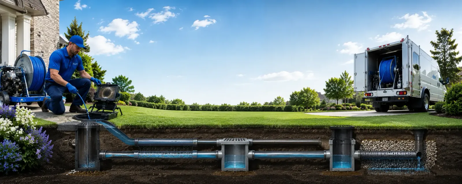 Outdoor drain cleaning information for Riner, VA